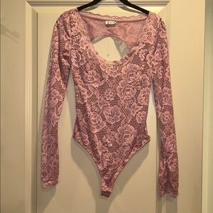 Intimately by FREE PEOPLE Perfectly Fine Lace Bodysuit, size S, NWOT